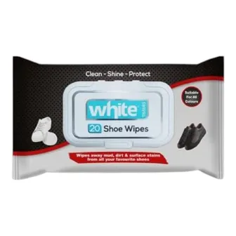 White | Shoe Wipes | 20 Wipes