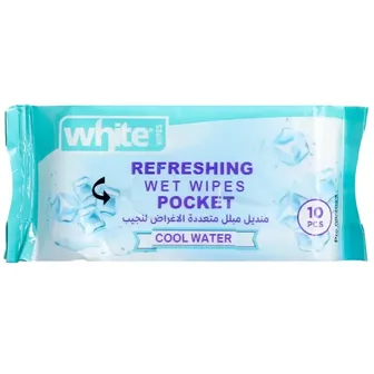 WHITE water wipes