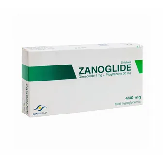 Zanoglide | Type 2 Diabetes 30/4mg | 30 Tabs