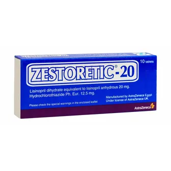 Zestoretic High Blood Pressure 20/12.5mg | 10 Tabs