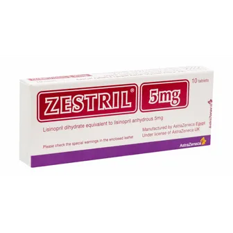 Zestril | High Blood Pressure 5mg | 10 Tabs