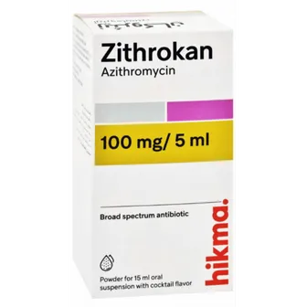 Zithrokan Antibiotic 100mg | 15ml Susp