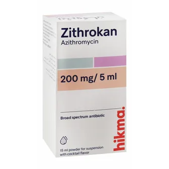 Zithrokan Susp Antibiotic 200mg/5ml | 15ml
